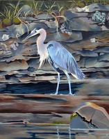 MB Blue Heron Acrylic